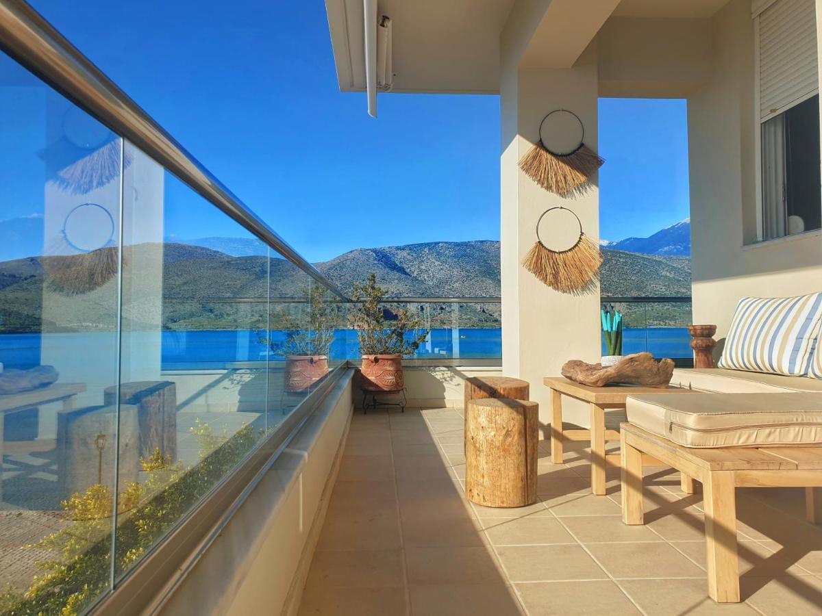 Boho Beach House In Itea-Delphi Экстерьер фото